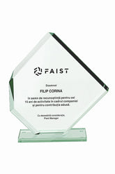 GSW 017 | Trofeu din Sticlă Personalizabil - TrophyShop